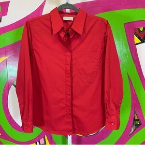 Basic Editions, Red Button Up Shirt. Similar to a size Small. Excellent cond!